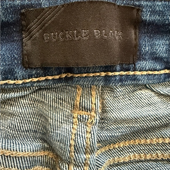 BUCKLE BLACK Women’s Blue Denim Jeans, fit #53 skinny 26x32 size 4 to 6, EUC - Picture 7 of 7